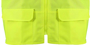 Gilet de sécurité imperméable réfléchissant haute visibilité ANSI classe 1 avec logo personnalisé pour les travaux de construction Service OEM - Product Image 4
