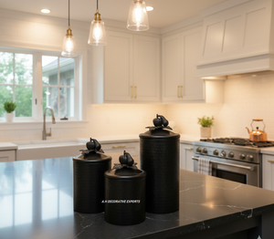 Boîtes de conservation en acier inoxydable noir mat martelé, style européen, couvercle en forme de citrouille, écologiques, pour la cuisine, conservation des aliments, fraîcheur - Product Image 4