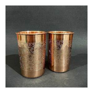 Venta caliente vaso de vidrio de cobre de alta calidad vaso sólido para agua potable estilo clásico para sublimación DIY en blanco - Product Image 3