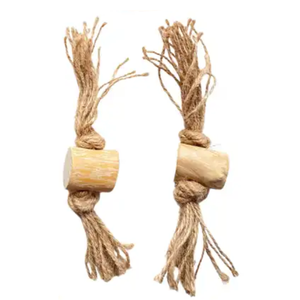 Juguete para masticar perros de madera café con nudo de cuerda hecho a mano, alto beneficio exportado en grandes cantidades al mercado de Nueva Zelanda - Product Image 6