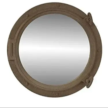 Durable Vintage Premium Más adorable Acabado rústico Nuevo aspecto Espejo de ojo de buey de la mejor calidad Decoración náutica Espejo de ojo de buey