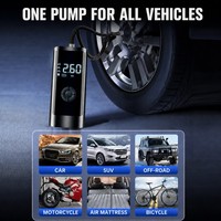 Cordless Tire Inflator Digital Display Air Pump 12V 100W Portable Tyre Compressor for Car SUV Truck Motorcycle Bicycle