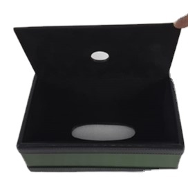 Handcrafted Leather Tissue Box with Breathable <b>Net</b> <b>Fabric</b> - Product Image 3
