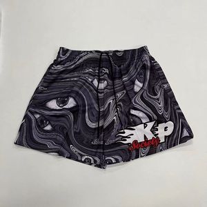 Short de survêtement à lettres personnalisées pour homme Short d'entraînement en maille à double couche Taille élastique pour l'été Tissage tricoté respirant - Product Image 6