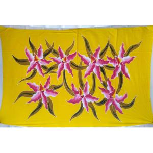 Pareos Hawaianos Pintados a Mano 100% Rayón de Alta Calidad, Ropa de Playa Personalizada al por Mayor, Cubierta para las Islas del Pacífico Asiático HPGU004-01-180 - Product Image 1