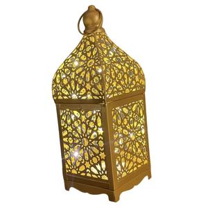 Pure <b>Brass</b> Vintage Embossed <b>Lantern</b> With Polish Finished For Tabletop Decor Arabic <b>Lantern</b> For Home Decoration - Product Image 1
