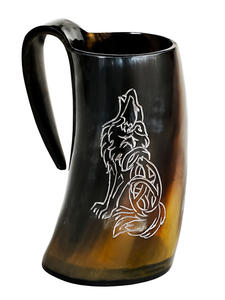 Mug à boire en corne d'inspiration viking pour fêtes à thème et décoration, mug en corne de qualité supérieure, fabriqué à la main par CRAFT ZONE EXPORT - Product Image 6