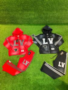 Alta calidad de encargo de los hombres de gran tamaño 100% de algodón de lana de peso pesado bordado apliques invierno tiras laterales de ganchillo - Product Image 5