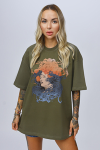Nouveau T-shirt à manches courtes pour femmes, mode, impression personnalisée, manches courtes, respirant, coton biologique écologique - Product Image 2