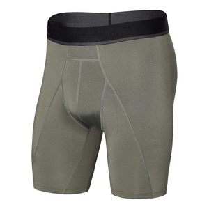 Shorts de compression personnalisés pour hommes en Spandex/Polyester, séchage rapide, taille élastique, coupe ajustée, support OEM, options de marque privée - Product Image 1