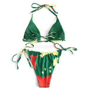 Maillots de bain fitness personnalisés pour femmes, nouvelle collection, logo privé, vente en gros, vêtements de plage, ensembles de bikinis deux pièces par sublimation, sur mesure. - Product Image 3