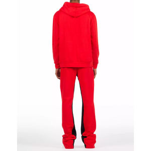 Sudadera con capucha estampada roja para hombre y chándal para correr, ropa de calle elegante, ropa deportiva informal de moda para gimnasio, ropa deportiva cómoda - Product Image 5