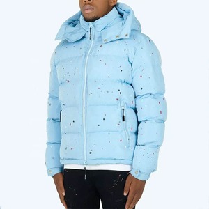 Sublimation Waterproof Printing Bubble Front Logo Customizable Color & Design Unisex Puffer <b>Jackets</b> 2025 for Men - Product Image 4