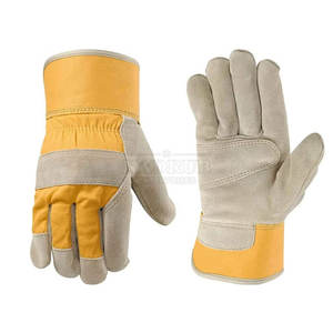 Gants de travail protecteurs de la meilleure qualité Gants de travail en cuir antidérapants résistants à l'usure pour la sécurité - Product Image 1