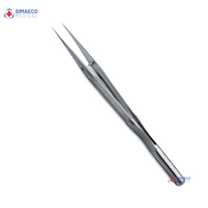 Fórceps de cuerpo redondo 15cm/6 de longitud recto con plataforma/fórceps equilibrados/INSTRUMENTOS DE MICROCIRUGÍA - Product Image 6