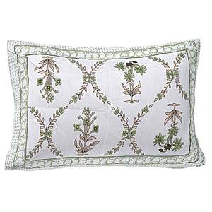 Juego de Sábanas Blancas Florales de 180 Hilos, 100% Algodón, para Cama Individual, 1 Funda de Almohada, Uso Doméstico, Técnica de Costura Disponible, Juegos de 6, 3 y 4 Piezas (BSB1109) - Product Image 2