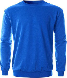 Pull-over OEM de haute qualité Sweat-shirt à col rond vierge en peluche teint uni en coton personnalisé pour la vente en gros - Product Image 1