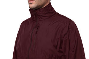 Chaqueta Cortavientos Acolchada de Secado Rápido, Ecológica, de Talla Grande, con Logotipo Personalizado OEM, para Hombre, Estilo Hip Hop, Chaqueta Deportiva de Invierno de Lona - Product Image 4