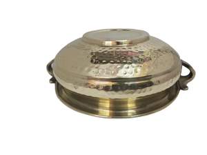 Venta caliente Estilo coreano Doble pared Acero inoxidable Latón Decorativo Oro Pulido Tazón para servir Tazón grabado - Product Image 4