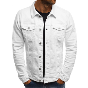 Veste en jean vintage 100% coton personnalisée pour hommes, impression intégrale, veste en jean avec logo brodé, OEM disponible - Product Image 2