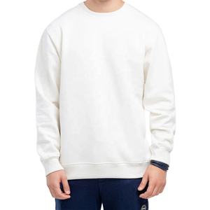 Precio al por mayor de fábrica de alta calidad Material suave Logotipo personalizado Sudaderas para hombre Estampado personalizado Cuello redondo Blanco Sudaderas para hombre - Product Image 4