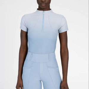 Camiseta Deportiva de Manga Corta para Mujer, para Montar a Caballo, Transpirable, que Absorbe la Humedad, Suministro OEM - Product Image 1