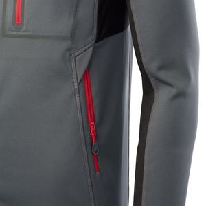 Vestes d'hiver pour hommes en softshell uni, respirantes, coupe-vent et imperméables, col montant, style streetwear - Product Image 4