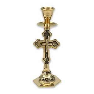 Dernière arrivée croix en laiton autel d'église et bougeoir décoratif religieux accessoires d'église autel en métal - Product Image 2