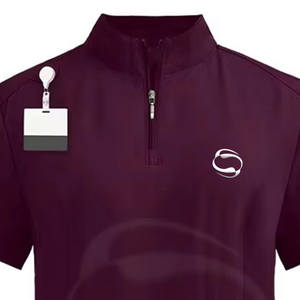 Uniformes médicos con cuello en V a la moda para mujeres y hombres, Top y pantalones, conjuntos de uniformes de enfermería, ropa elástica cómoda para correr - Product Image 2