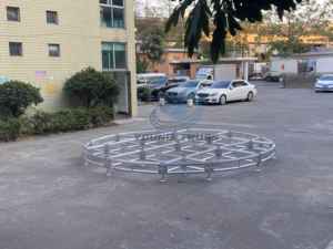 Moderne runde Kreis hochzeits bühne mit matti ertem Aluminiumrahmen-Fachwerk-Sperrholz material - Product Image 6