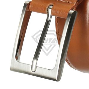 Cinturón de cuero genuino de vaca de alta calidad Estilo casual para hombres OEM Venta al por mayor a precio de lujo Cinturón de cuero genuino - Product Image 5