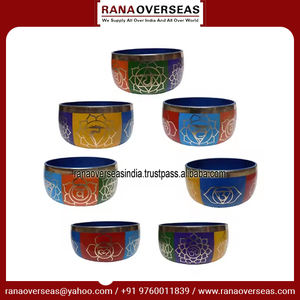 Cuencos Cantores de Latón, Siete Colores, Siete Símbolos, Equilibrio de Chakras, Mindfulness, Técnica de Fundición, Estilo Budista, 6 Pulgadas, Precio Bajo - Product Image 3