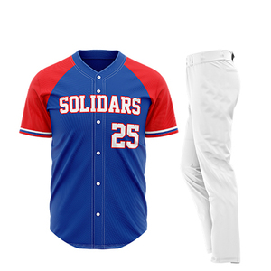 Premium Quality Custom <b>Baseball</b> Uniform <b>Set</b> Plus Size 100% Polyester Breathable Anti-Bacterial Quick Dry Lightweight Sports Wear - Product Image 5