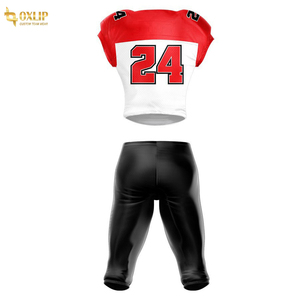Wholesale <b>Light</b>-Weight Short Sleeve American Football Uniforms XL Pant Outdoor Plus Size Custom Logo Breathable 100% Polyester - Product Image 2