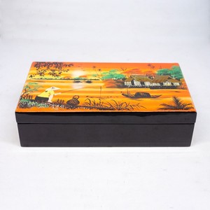 Caja organizadora de joyería, brazalete lacado de Vietnam, caja de regalo de boda de lujo, logotipo de tamaño personalizado disponible - Product Image 5
