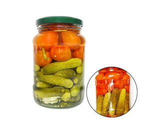 PRODUIT DÉLICIEUX DU VIETNAM Assortiment de concombres et tomates marinés OEM de haute qualité 500ml/720ml - Product Image 4