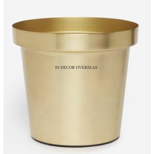 Exclusive Quality Metal Made Silver Color Finishing Shiny Polished Planter Home And Garden Decoration <b>Accessories</b> Supplies - Product Image 6