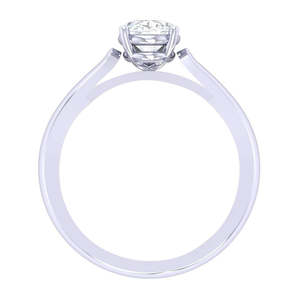 Achetez des bagues en argent sterling 925 pur de qualité supérieure pour femmes, avec diamants taille ovale et taille coussin, et des bagues pour hommes plaquées rhodium avec sertissage en incrustation. - Product Image 4