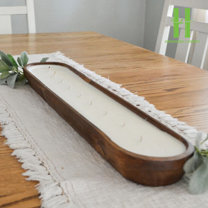 Bol en bois naturel de haute qualité, personnalisé, best-seller, décoration vintage pour la maison, décorations de Noël et de Pâques, cadeaux OEM - Product Image 5