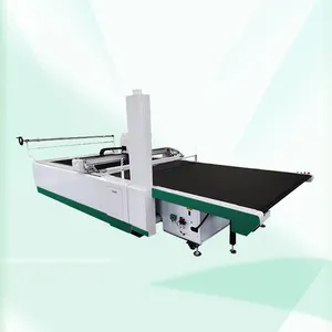 CNC Digital Circular Die Cutting Fully Automatic Feeding Pendulum Knife Pattern Fabric Cutting Machine