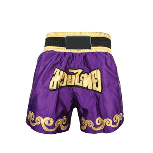 Shorts Deportivos Tailandeses Personalizados al por Mayor, Fabricante y Proveedor OEM de Shorts de Boxeo de Satén para Muay Thai - Product Image 3