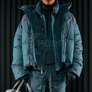 Chaqueta acolchada de invierno para hombre de alta calidad, transpirable y de secado rápido con cuello levantado, estilo callejero al por mayor - Product Image 3