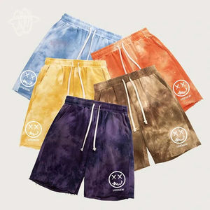 Pantalones Cortos Deportivos Personalizados OEM 2025, Pantalones Cortos Unisex Tie Dye con Costura Interior de 5 Pulgadas, Mezcla de Algodón y Felpa, Pantalones Cortos 100% Algodón - Product Image 2