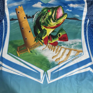 Camisetas de Pesca Sublimadas Personalizadas para Torneos, Último Diseño, Gris, Manga Larga, Secado Rápido, para Caza de Invierno, Resistentes a los Rayos UV - Product Image 3