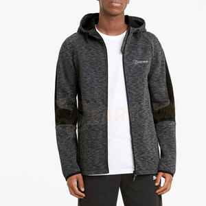 Meilleur prix sweat à capuche polaire léger pour hommes haut de sport d'hiver fermeture éclair conception col à capuche motif imprimé XS directement Pakistan - Product Image 5
