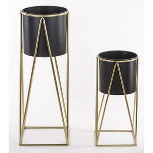 Maceta de cubo de hierro de Metal galvanizado personalizado con diseño de pizarra Maceta de decoración de Navidad de Metal para el hogar y el jardín - Product Image 5