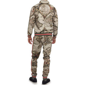 Chándal informal de moda OEM con logotipo personalizado para hombre, conjunto de dos piezas, chándal sublimado cortavientos para hombre para niños - Product Image 2