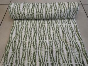 Hermosa colcha de Kantha Bohemia hecha a mano colcha de algodón con cómodo estampado de bloques florales para uso doméstico comodidad de dama de honor - Product Image 4