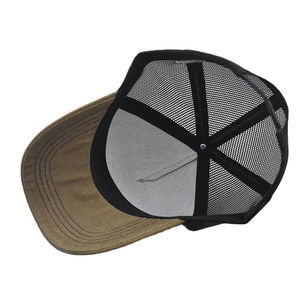 Sombrero de camionero de mezclilla de 5 paneles con diseño bordado en 3D, parte trasera de malla deportiva informal para exteriores, para camioneros - Product Image 2