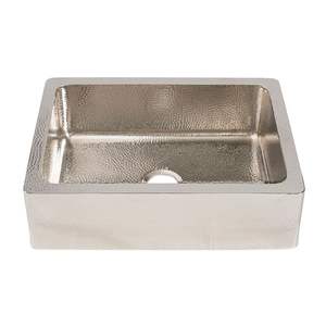 Níquel satinado 30 pulgadas cobre solo cuenco delantal granja fregadero hecho a mano Fabricante Mayorista venta directa de fábrica - Product Image 2